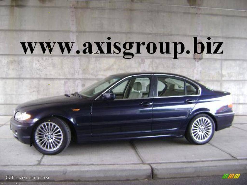 2003 3 Series 330i Sedan - Orient Blue Metallic / Sand photo #1
