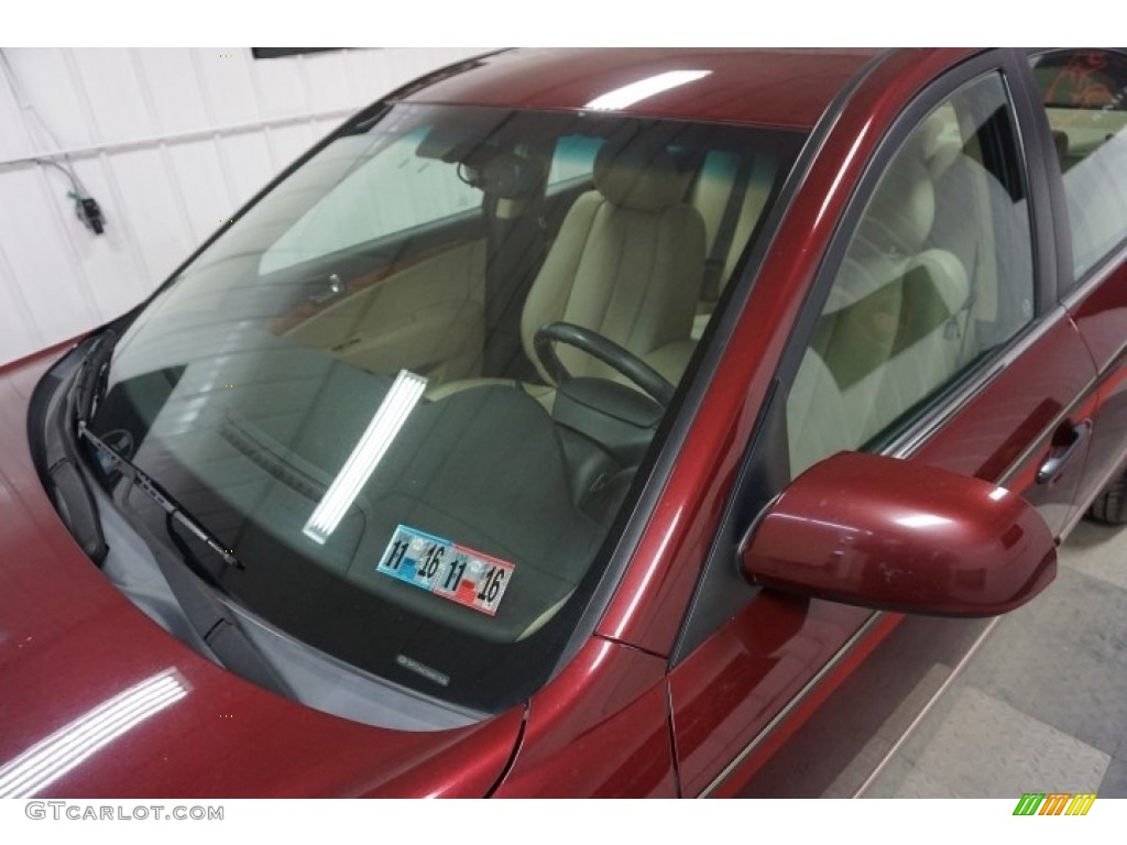 2010 Sonata Limited - Dark Cherry Red / Gray photo #83