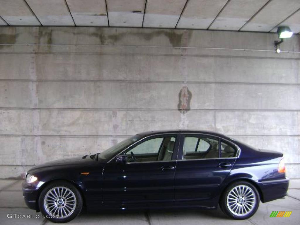 2003 3 Series 330i Sedan - Orient Blue Metallic / Sand photo #8
