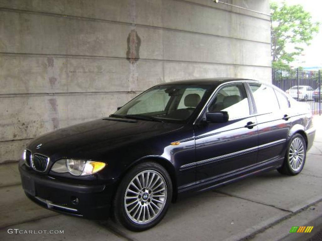 2003 3 Series 330i Sedan - Orient Blue Metallic / Sand photo #9