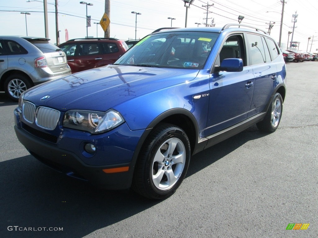 2008 X3 3.0si - Montego Blue Metallic / Grey photo #2