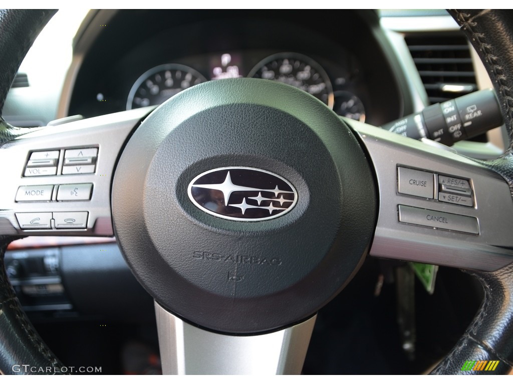 2011 Outback 2.5i Limited Wagon - Steel Silver Metallic / Off Black photo #16