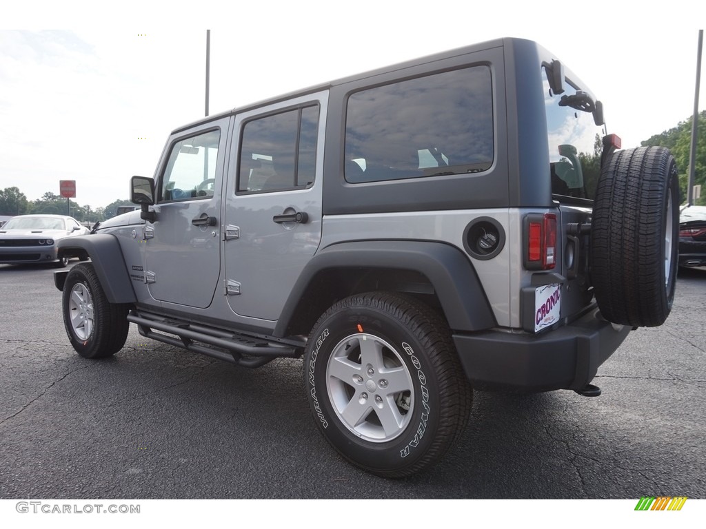 2016 Wrangler Unlimited Sport 4x4 - Billet Silver Metallic / Black photo #5