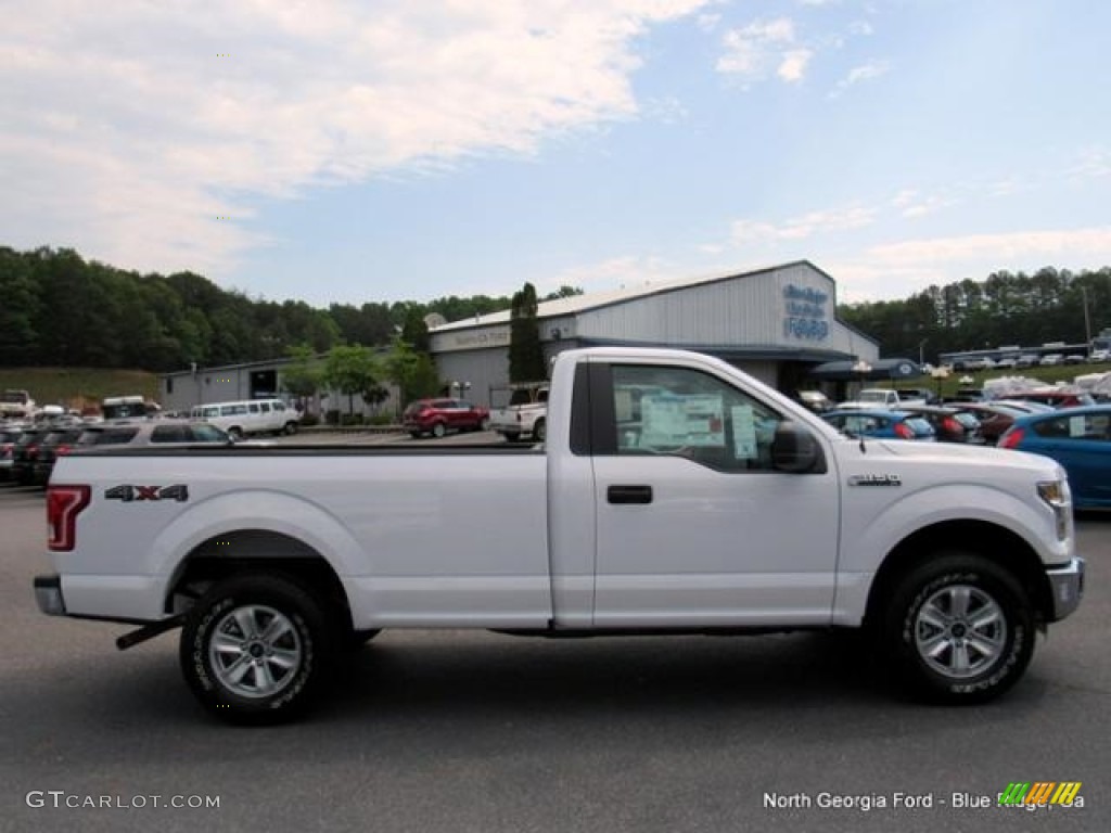 2016 F150 XL Regular Cab 4x4 - Oxford White / Medium Earth Gray photo #6