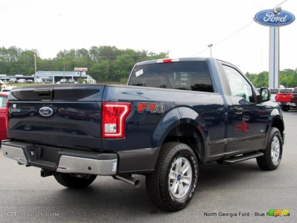 2016 F150 XLT Regular Cab 4x4 - Blue Jeans / Medium Earth Gray photo #5