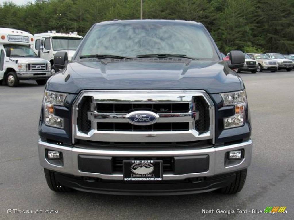 2016 F150 XLT Regular Cab 4x4 - Blue Jeans / Medium Earth Gray photo #8