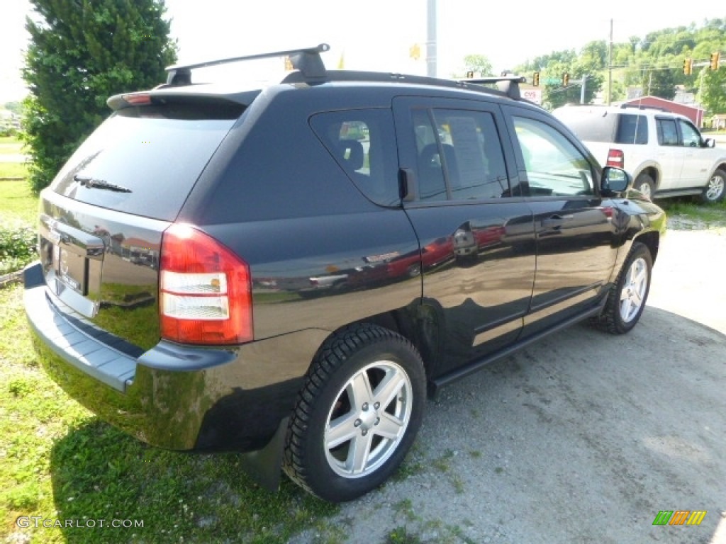 2008 Compass Sport 4x4 - Brilliant Black Crystal Pearl / Dark Slate Gray photo #7