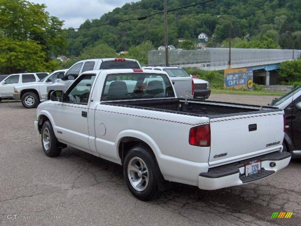 2000 S10 LS Regular Cab - Summit White / Graphite photo #5