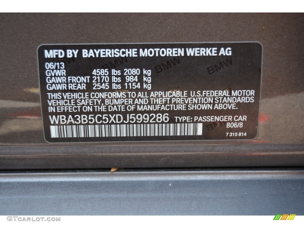 2013 3 Series 328i xDrive Sedan - Sparkling Bronze Metallic / Black photo #34