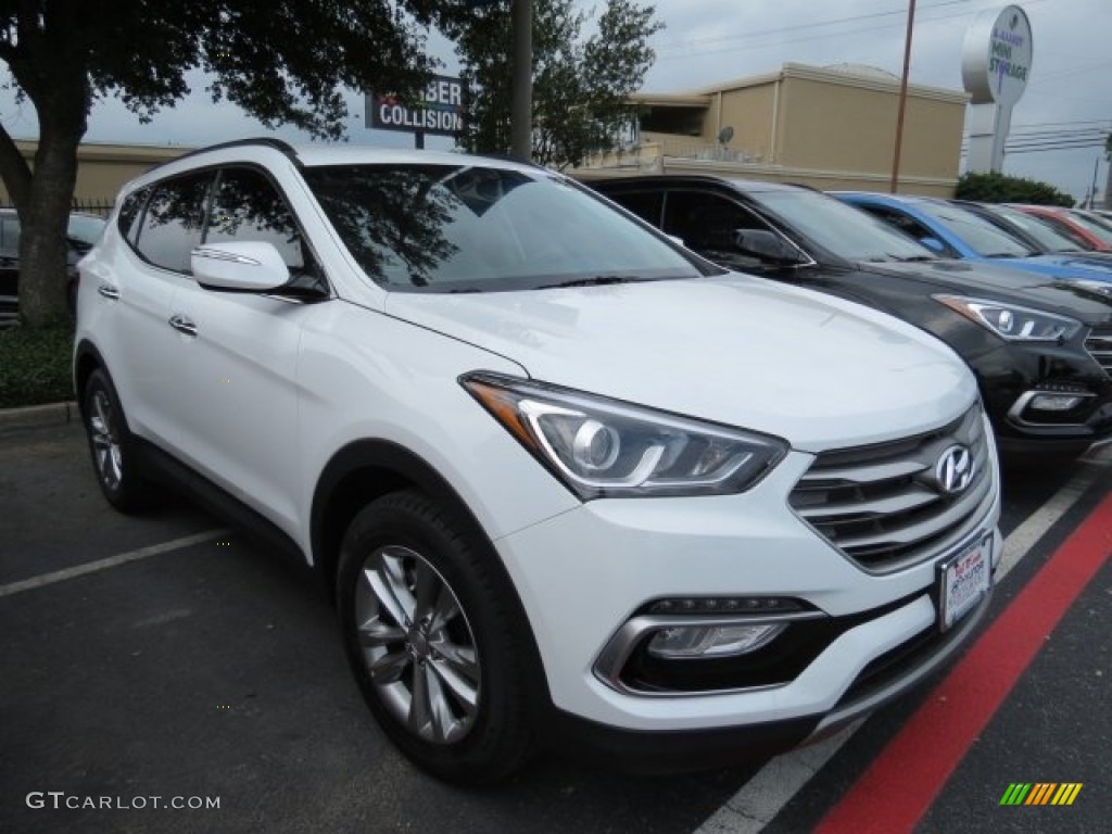 Pearl White 2017 Hyundai Santa Fe Sport 2.0T Exterior Photo #113302283