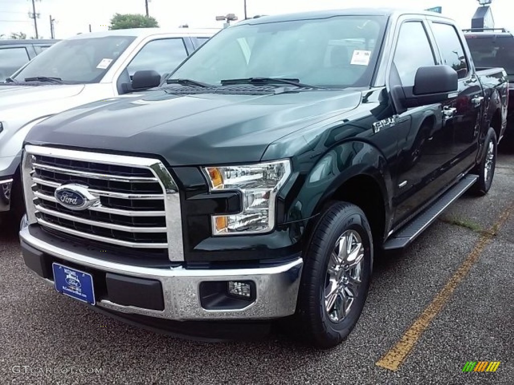 2016 F150 XLT SuperCrew - Green Gem / Medium Earth Gray photo #2