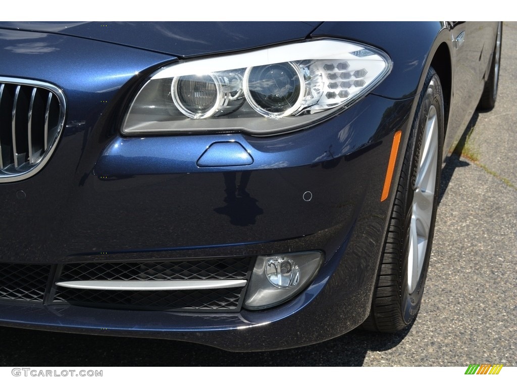 2013 5 Series 528i xDrive Sedan - Imperial Blue Metallic / Cinnamon Brown photo #31