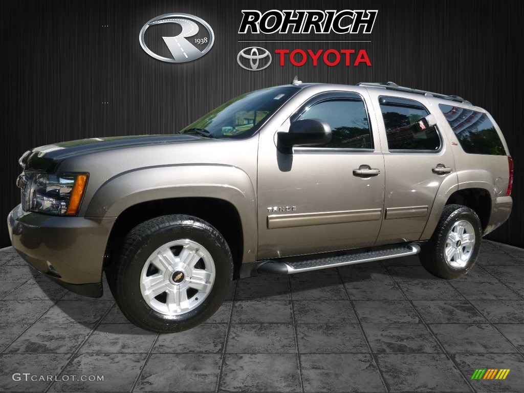 2012 Tahoe LT 4x4 - Graystone Metallic / Light Cashmere/Dark Cashmere photo #3