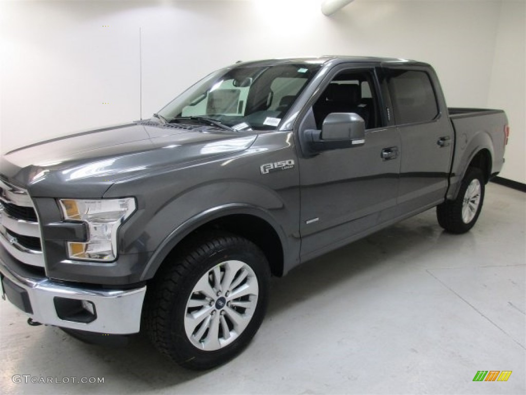 2016 F150 Lariat SuperCrew 4x4 - Magnetic / Black photo #3
