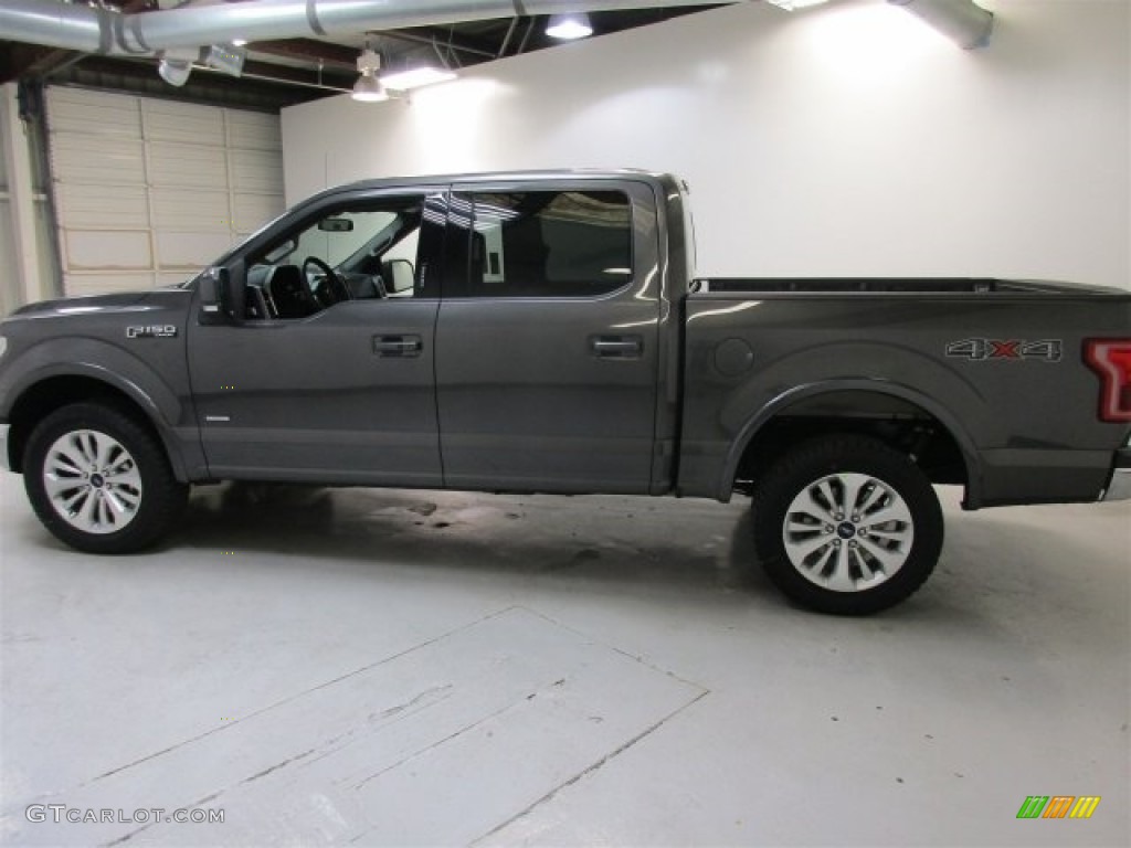 2016 F150 Lariat SuperCrew 4x4 - Magnetic / Black photo #4