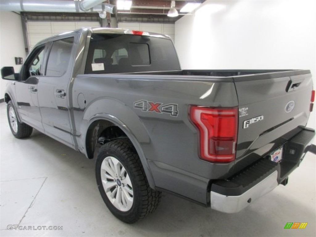 2016 F150 Lariat SuperCrew 4x4 - Magnetic / Black photo #5