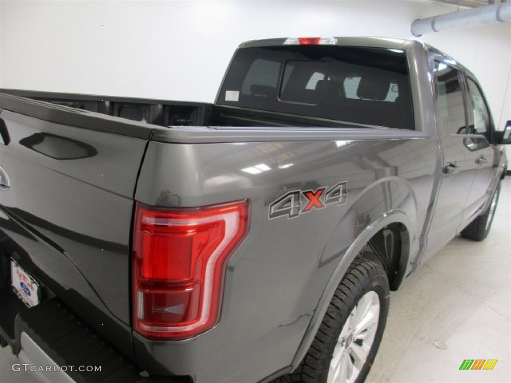 2016 F150 Lariat SuperCrew 4x4 - Magnetic / Black photo #7