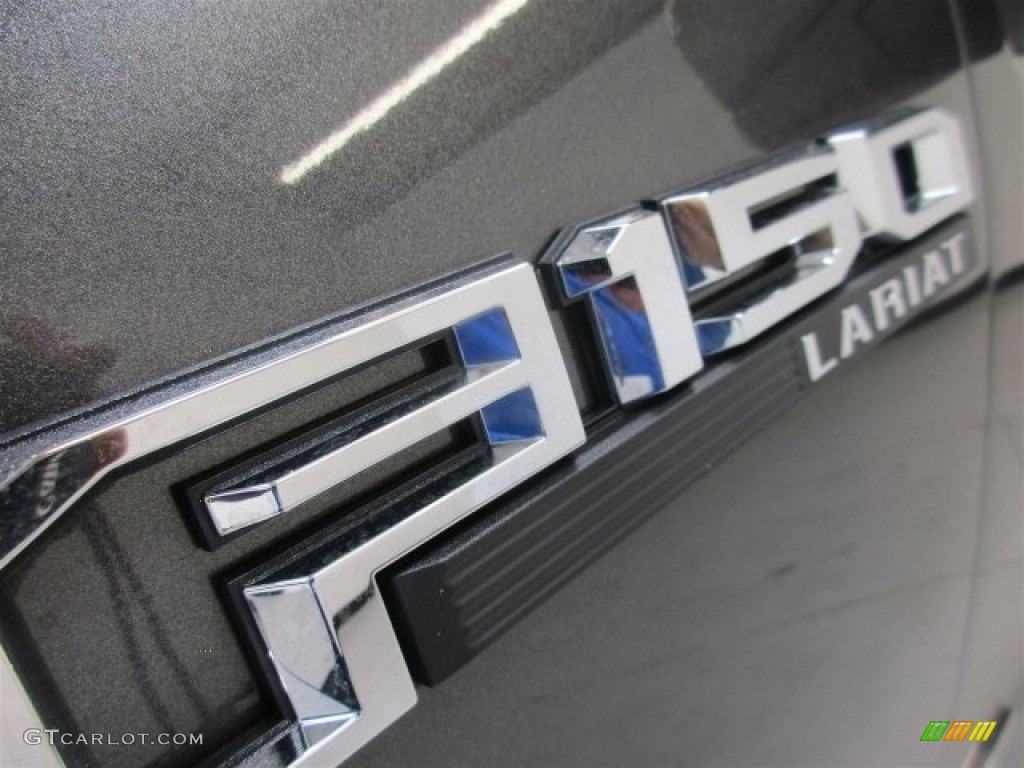 2016 F150 Lariat SuperCrew 4x4 - Magnetic / Black photo #14