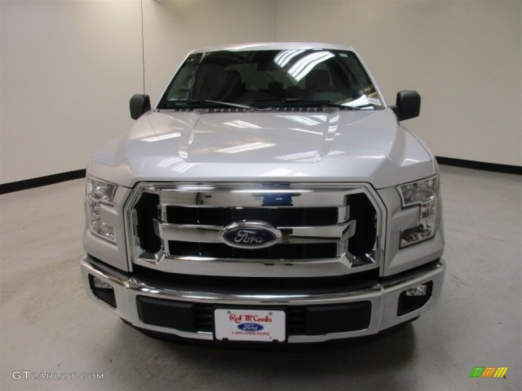2016 F150 XLT SuperCab - Ingot Silver / Medium Earth Gray photo #2