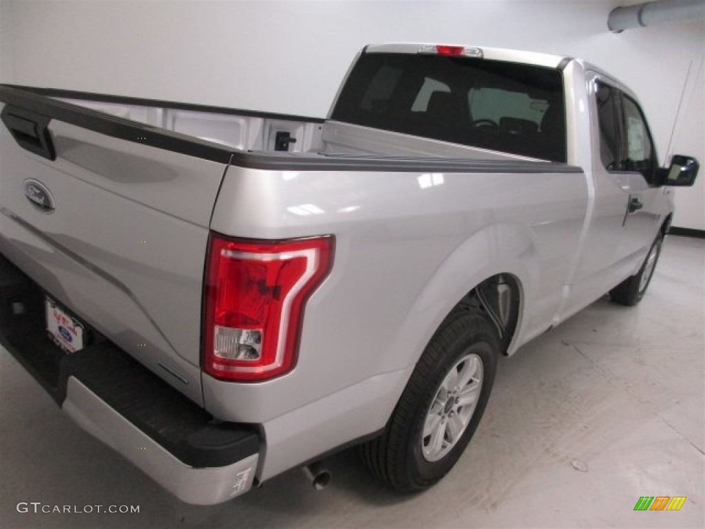 2016 F150 XLT SuperCab - Ingot Silver / Medium Earth Gray photo #7