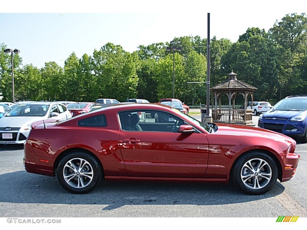 2014 Mustang V6 Premium Coupe - Race Red / Charcoal Black photo #2