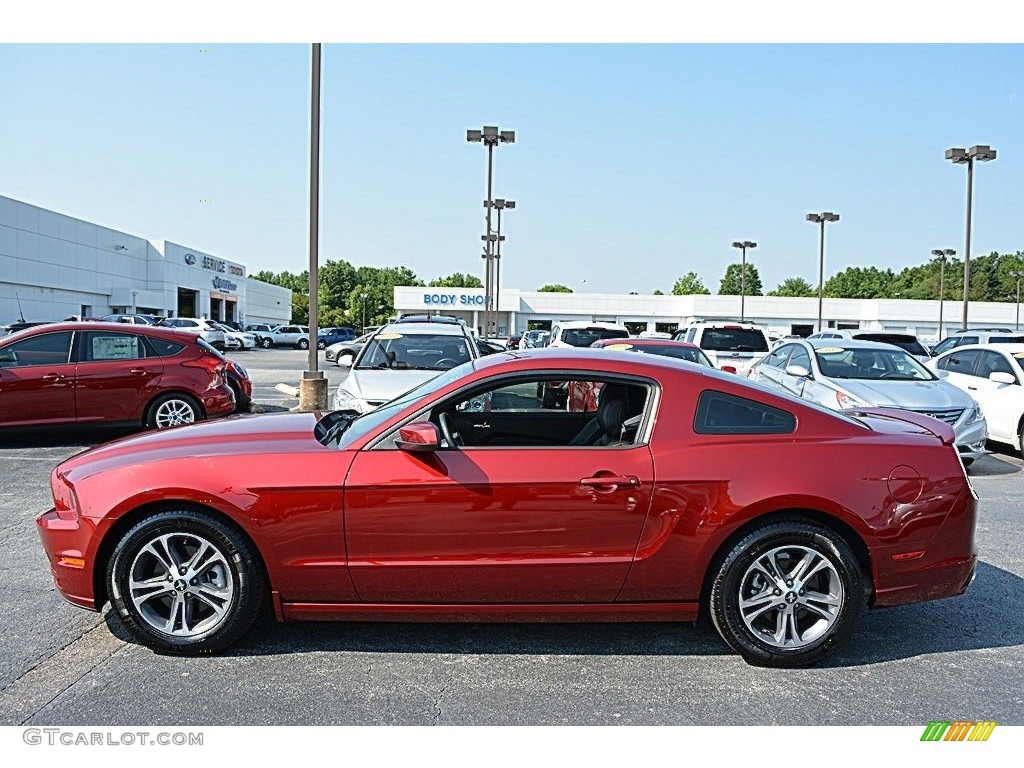 2014 Mustang V6 Premium Coupe - Race Red / Charcoal Black photo #6