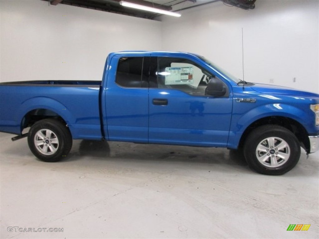 2016 F150 XLT SuperCab - Blue Flame / Medium Earth Gray photo #8