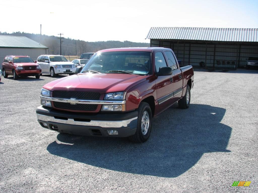 2004 Silverado 1500 LS Crew Cab - Sport Red Metallic / Dark Charcoal photo #2