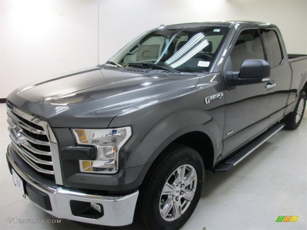 2016 F150 XLT SuperCab - Magnetic / Medium Earth Gray photo #3