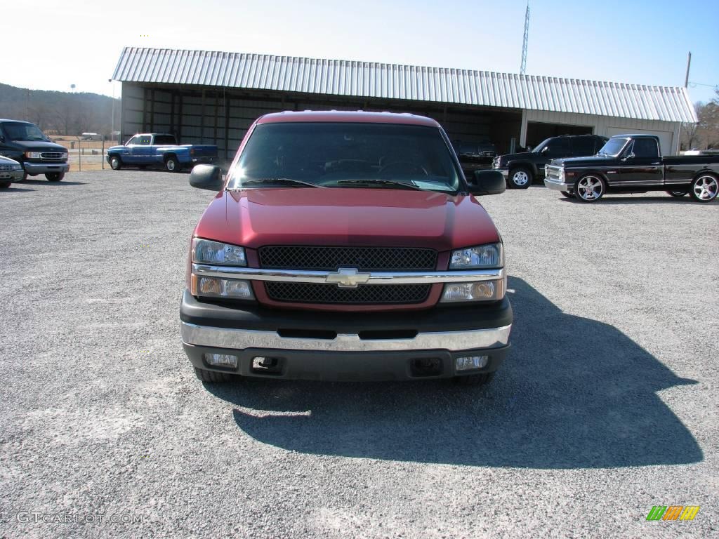 2004 Silverado 1500 LS Crew Cab - Sport Red Metallic / Dark Charcoal photo #3
