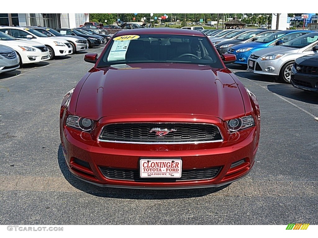 2014 Mustang V6 Premium Coupe - Race Red / Charcoal Black photo #24