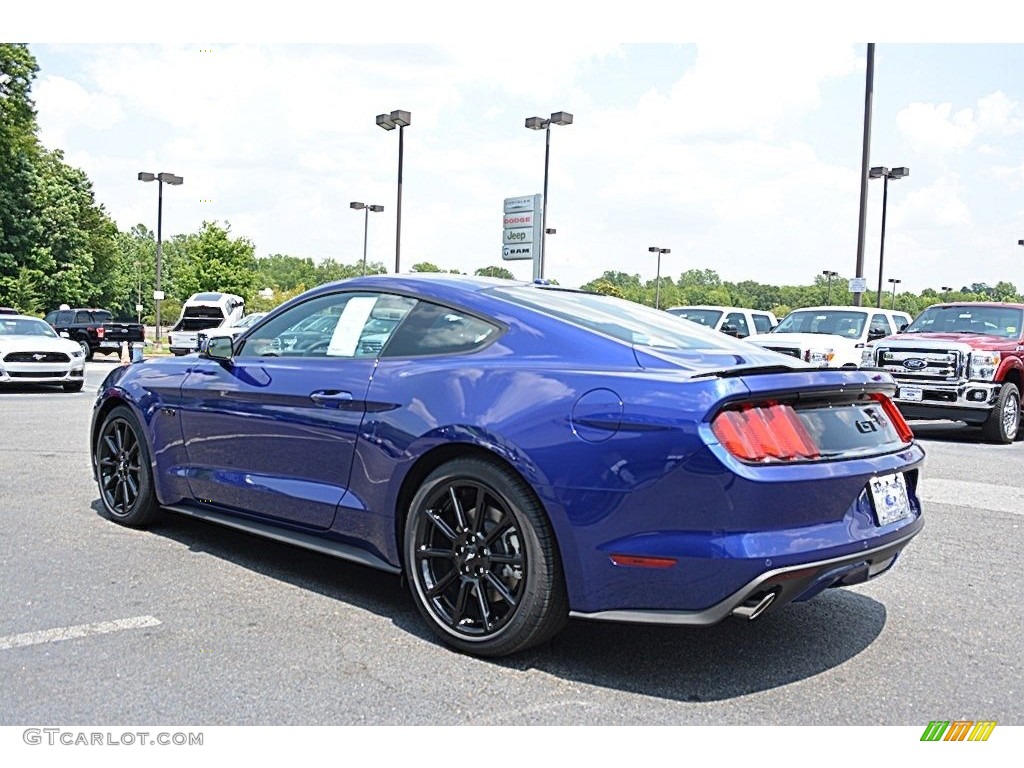 2016 Mustang GT Premium Coupe - Deep Impact Blue Metallic / Ebony photo #19