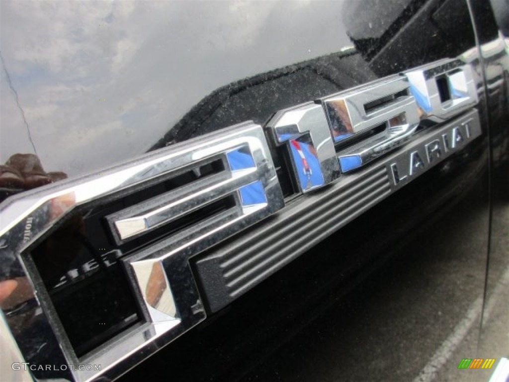 2016 F150 Lariat SuperCrew 4x4 - Shadow Black / Black photo #3