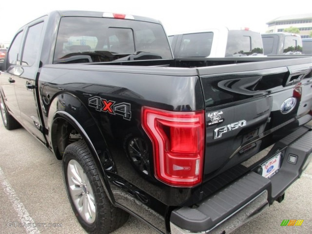 2016 F150 Lariat SuperCrew 4x4 - Shadow Black / Black photo #6