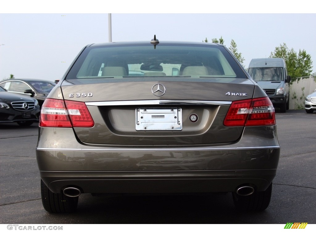 2013 E 350 4Matic Sedan - Indium Grey Metallic / Almond/Black photo #4