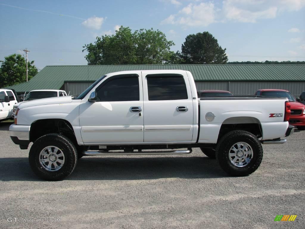 2006 Silverado 1500 LS Crew Cab 4x4 - Summit White / Dark Charcoal photo #1