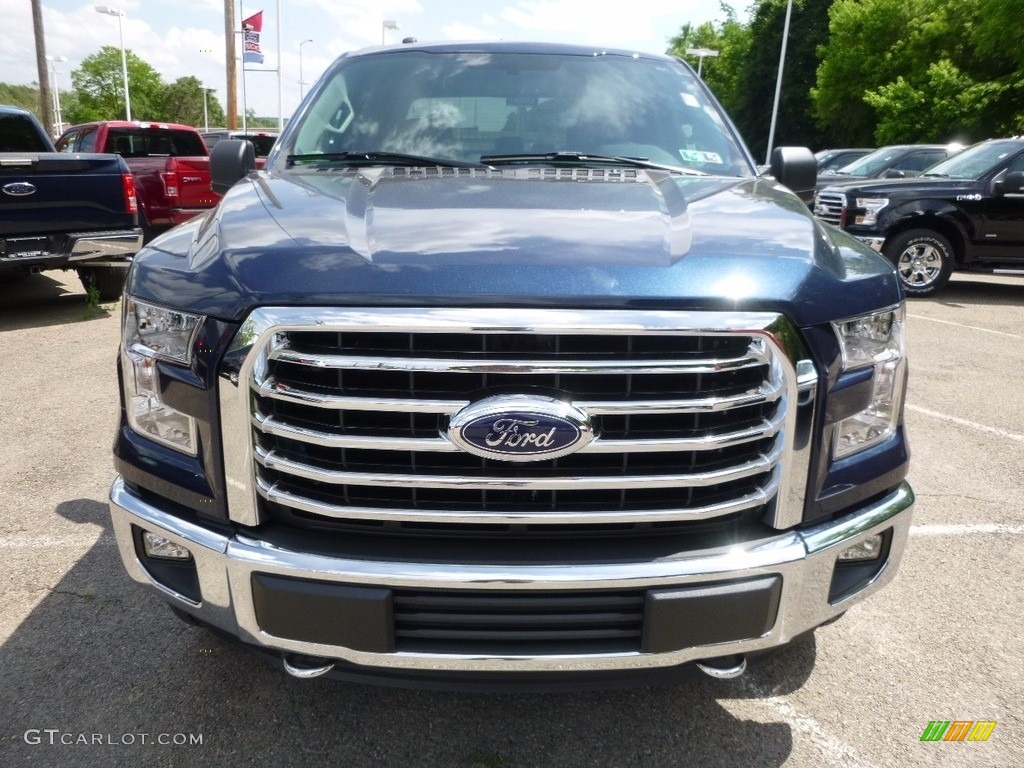 2016 F150 XLT SuperCrew 4x4 - Blue Jeans / Medium Earth Gray photo #8