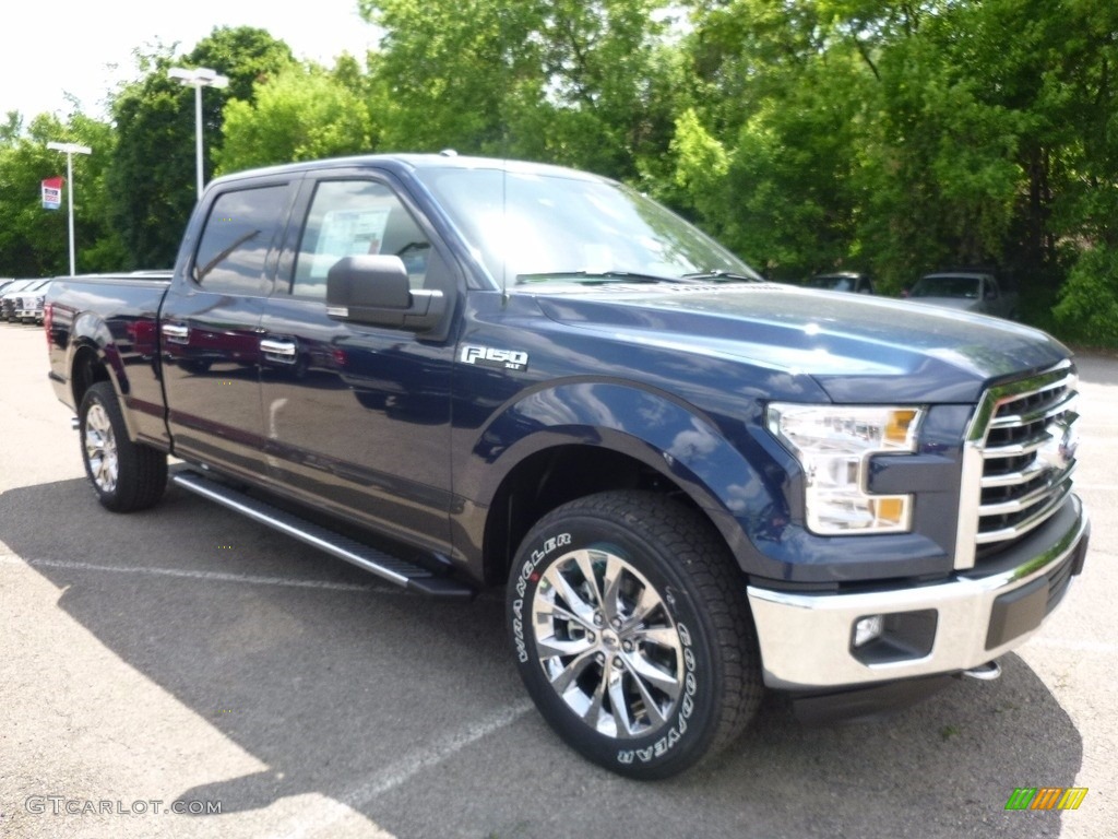 2016 F150 XLT SuperCrew 4x4 - Blue Jeans / Medium Earth Gray photo #9