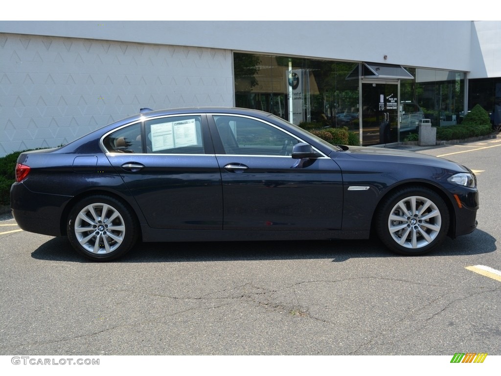 2016 5 Series 535i xDrive Sedan - Imperial Blue Metallic / BMW Individual Amaro Brown photo #2