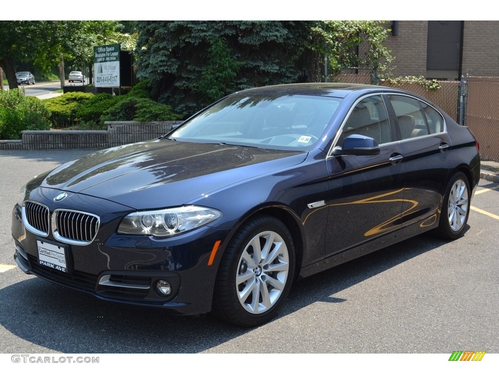 2016 5 Series 535i xDrive Sedan - Imperial Blue Metallic / BMW Individual Amaro Brown photo #5