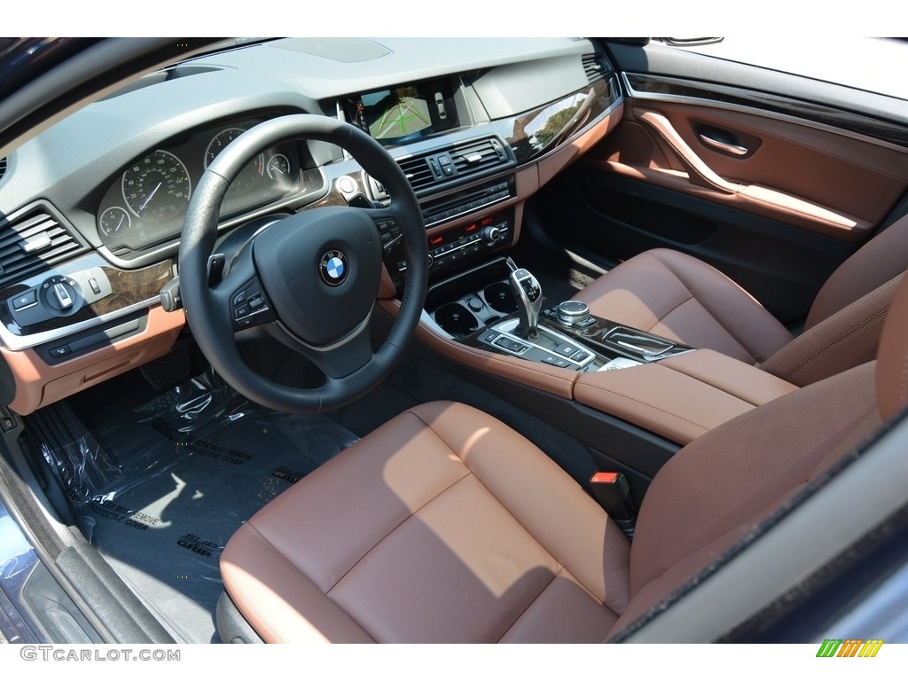 2016 5 Series 535i xDrive Sedan - Imperial Blue Metallic / BMW Individual Amaro Brown photo #9