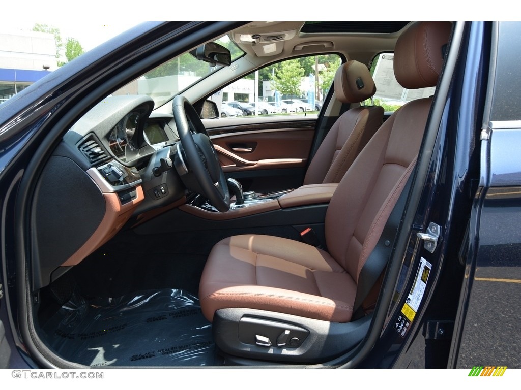 2016 5 Series 535i xDrive Sedan - Imperial Blue Metallic / BMW Individual Amaro Brown photo #10
