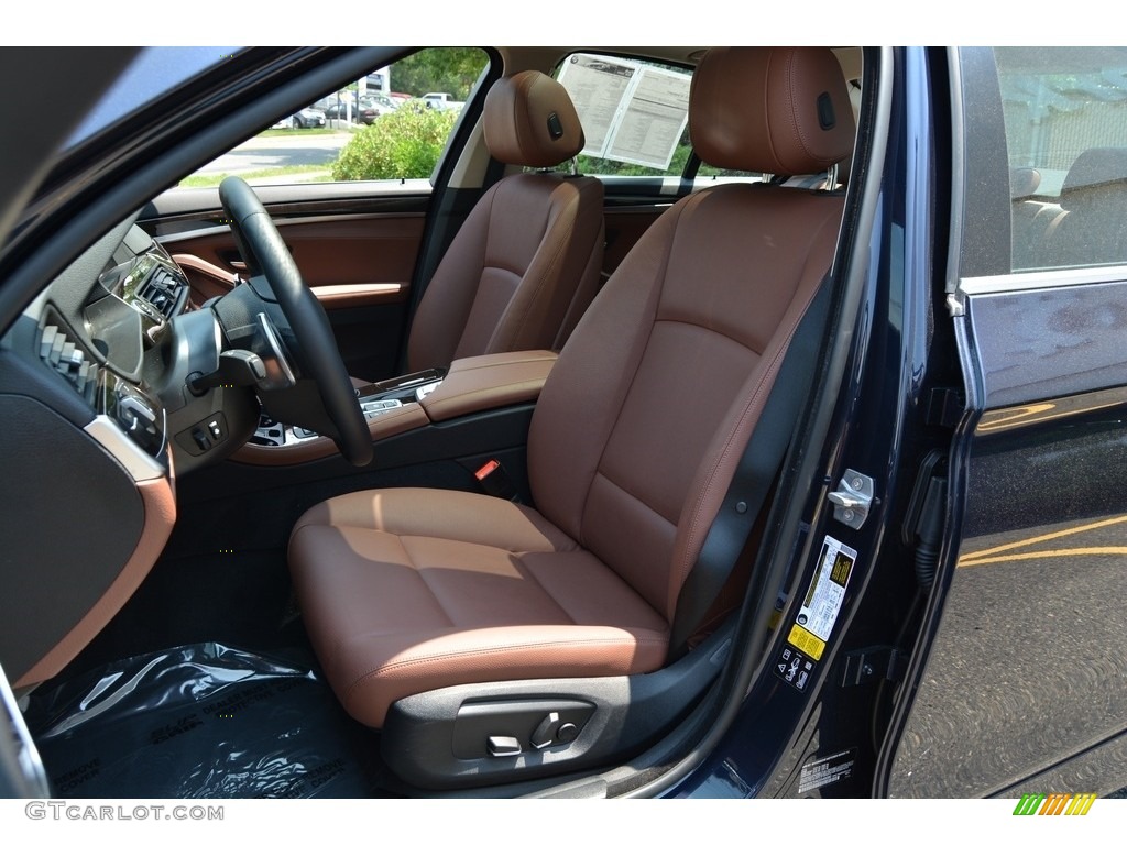 2016 5 Series 535i xDrive Sedan - Imperial Blue Metallic / BMW Individual Amaro Brown photo #11