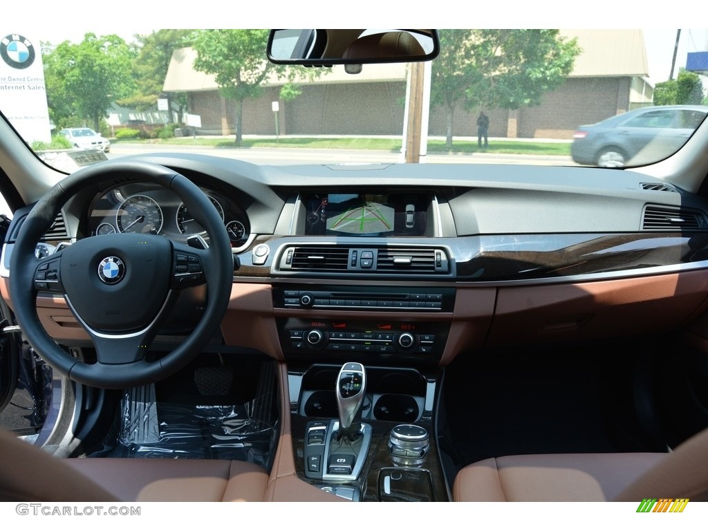 2016 5 Series 535i xDrive Sedan - Imperial Blue Metallic / BMW Individual Amaro Brown photo #13