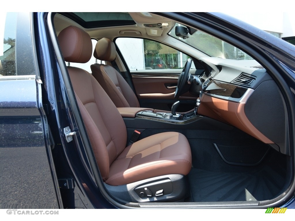 2016 5 Series 535i xDrive Sedan - Imperial Blue Metallic / BMW Individual Amaro Brown photo #25