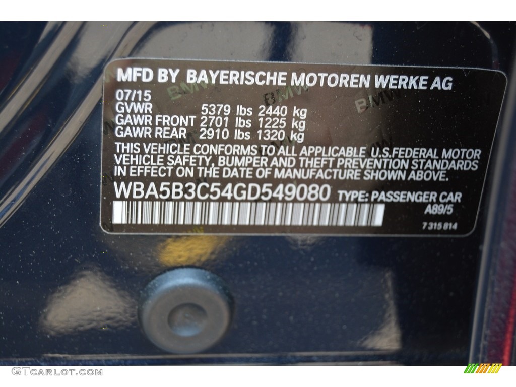 2016 5 Series 535i xDrive Sedan - Imperial Blue Metallic / BMW Individual Amaro Brown photo #30