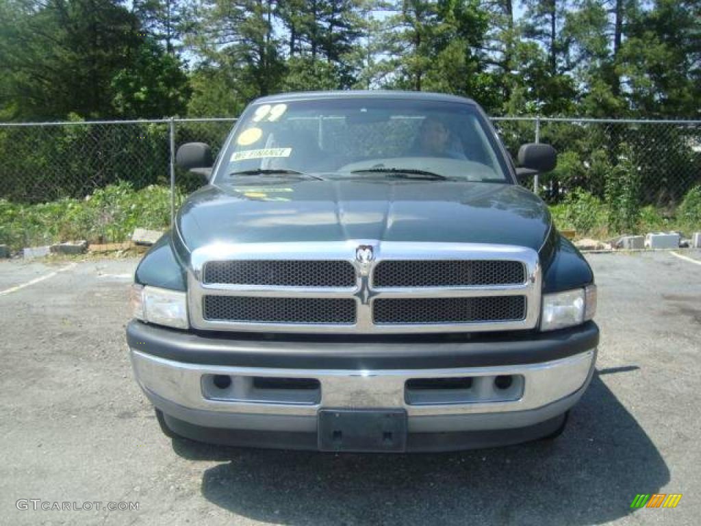 1999 Ram 1500 ST Extended Cab - Forest Green Pearl / Mist Gray photo #2