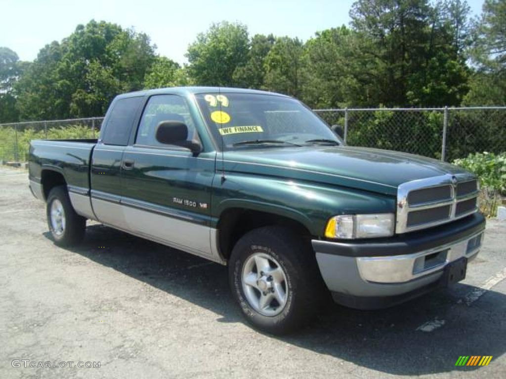 1999 Ram 1500 ST Extended Cab - Forest Green Pearl / Mist Gray photo #3