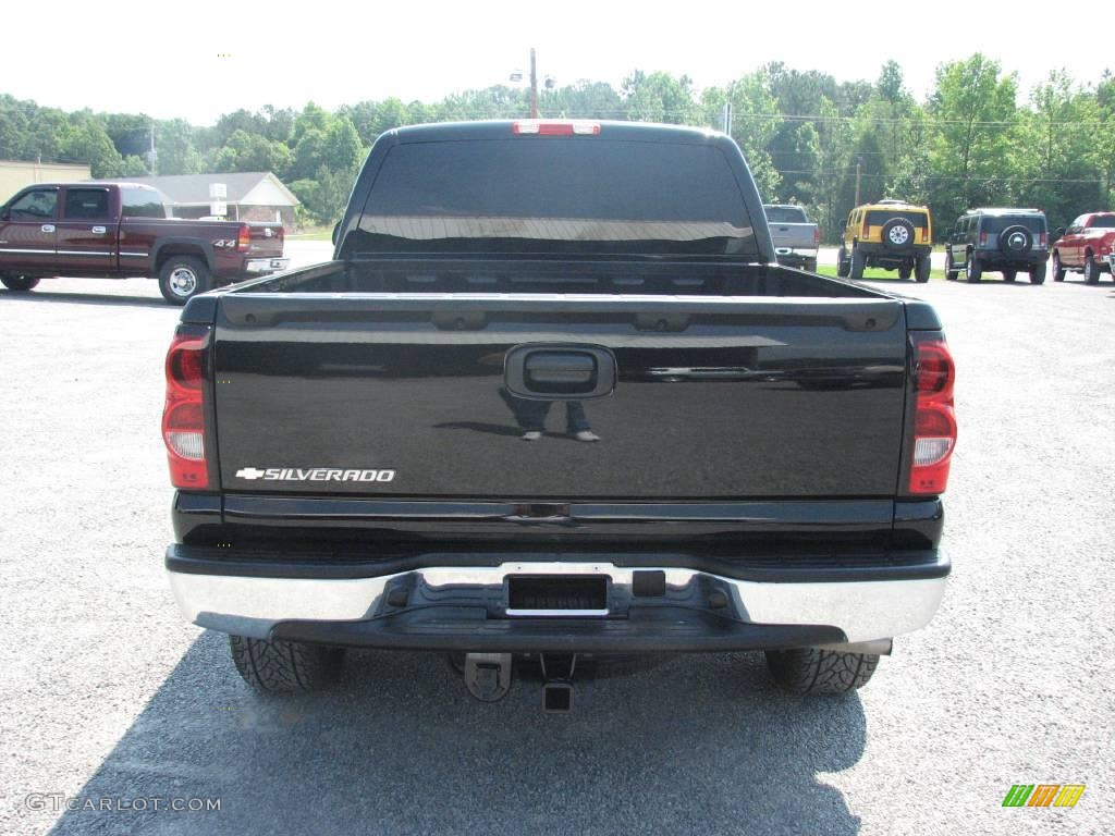 2006 Silverado 1500 LT Extended Cab 4x4 - Black / Medium Gray photo #7