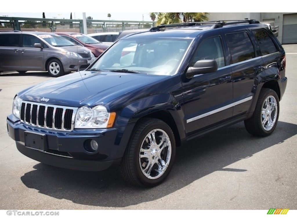 2005 Grand Cherokee Limited - Midnight Blue Pearl / Medium Slate Gray photo #8